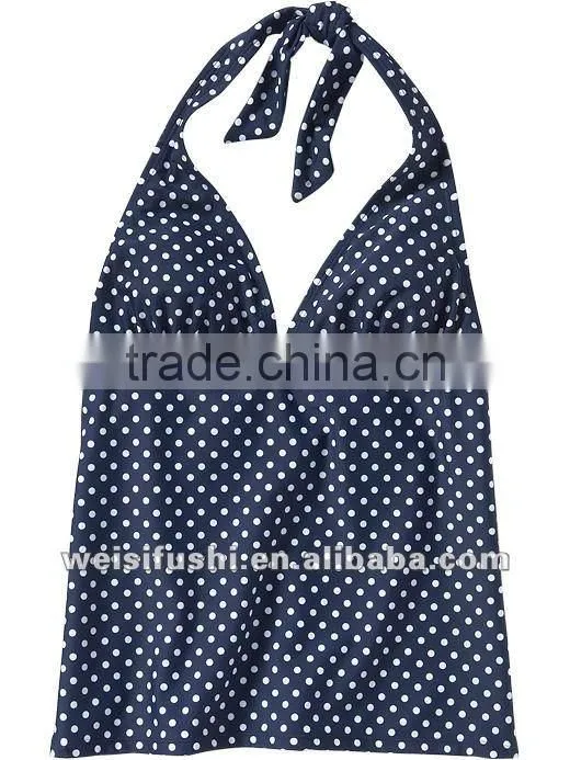 Hot Sexy Women's Black Tankini Halter Tops