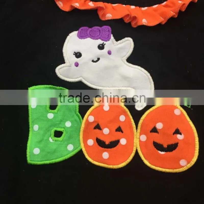 girl ghost dress kids Halloween boutique dress baby girls Halloween dress girls fall dresses Halloween toddler dress necklace