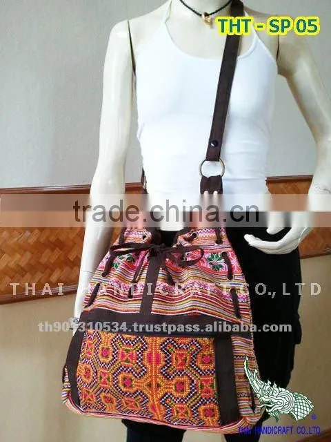 Embroidered HMONG HILL TRIBE Backpack School Bag Travel Bag Unisex Bag