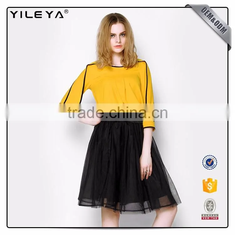 Oem Services Solid Color Comfortable Material Ladies Top Blouse