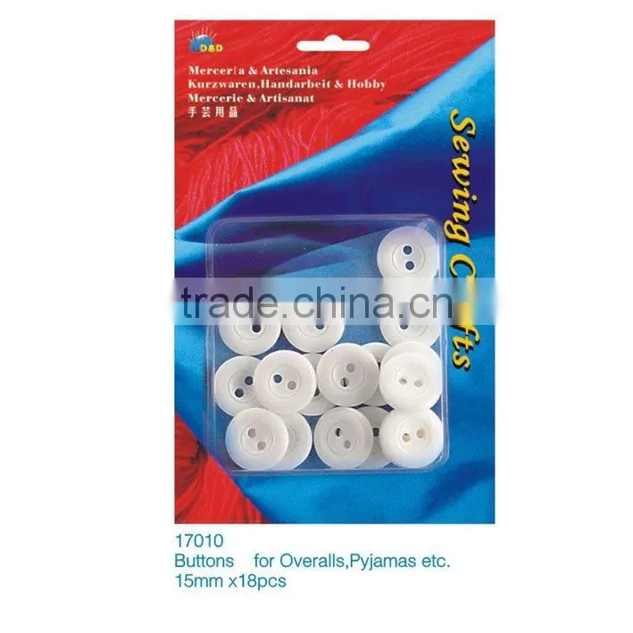 D&D Fancy Plastic Buttons for Overalls, Pyjamas etc(17010)