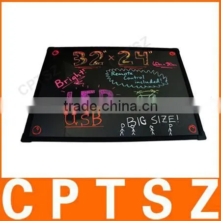 Flashing Illuminated Fluorescent Neon LED Glow Writing Board Menu Sign