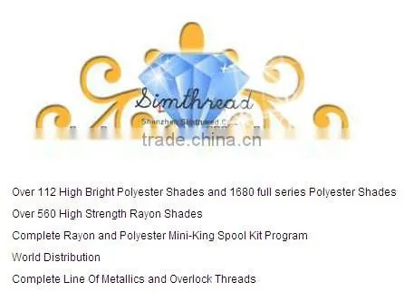 spun polyester bobbin thread for fabric of competitive price