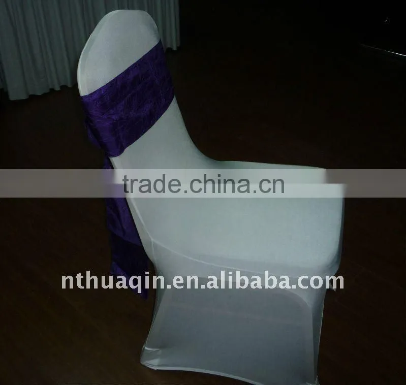 Crinkle taffeta sash and chair sash for wedding chair cover chair sash