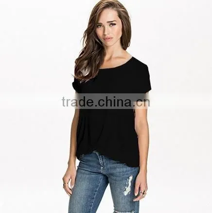 Women Fashion tshirt Short Sleeve Wings Print Loose custom print tshirt