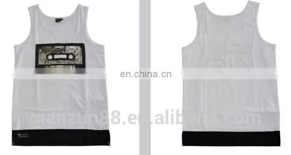 Mens Wholesale Blank Stringer Tank Top Custom