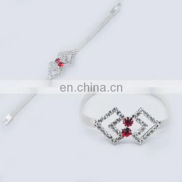 Nice design elegant gem stone ruby fashion magnetic bracelet