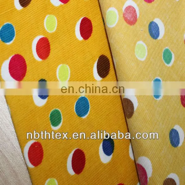 corduroy cotton printed fabric
