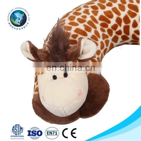 Promotional fashion funny neck pillow with speaker cute plush monkey toy cheap pillow