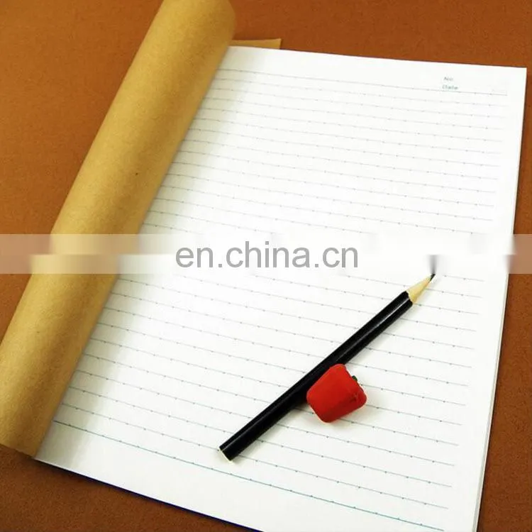 Professional hot sale custom cheap kraft paper softcover notebook/agenda with line
