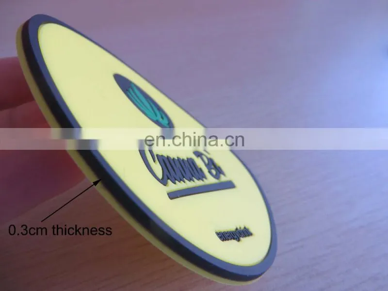 Personalized cheap soft pvc non-slip round drink beer mat coaster