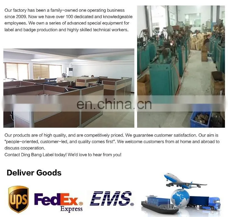 Top Quality Durable Square Shape Cheap Custom Indoor Style Aluminum Self Adhesive Notice Sign