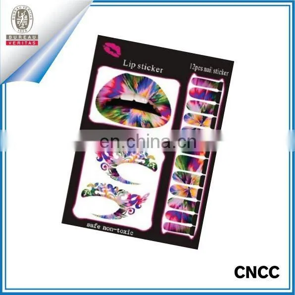 on sale face tatoo,lip tattoo,nail water tattoo