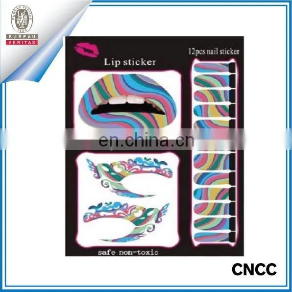 on sale face tatoo,lip tattoo,nail water tattoo