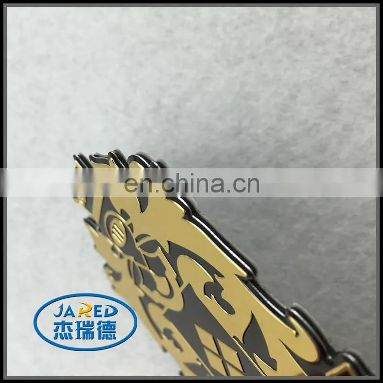 cheap customized shape aluminum printing shining finish wine label