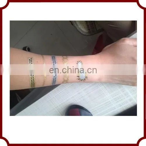high quality jewelry tattos metallic tattoo sticker