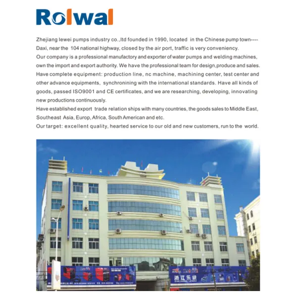 Lewei Pumps Industry Co.,Ltd company overview - view 1