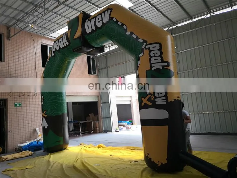 Customized Color Blow Up Race Archway With Logo Printing For Advertising Promotional Decoration