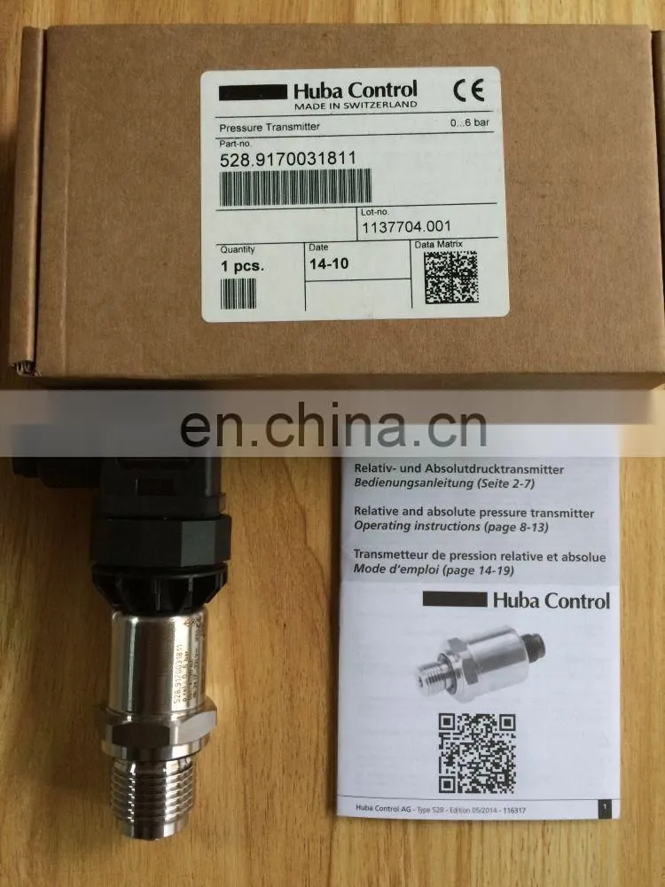 Huba pressure transmitter 528 series model 528.9170031811