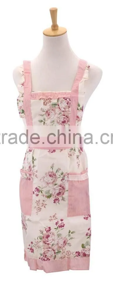 Callia 2015 fashion apron cotton / waterproof/ CPE/Polyester