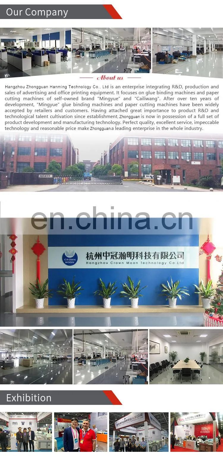 high quality notebook glue binding machine heavy duty industrial hot glue book binder binding machine