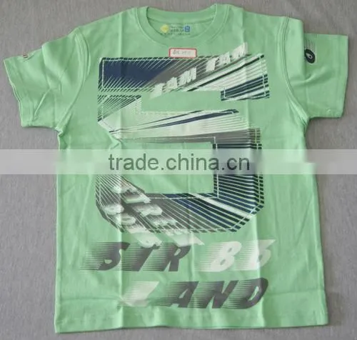 Cool children cotton t-shirt/Rubber print on t-shirt for children