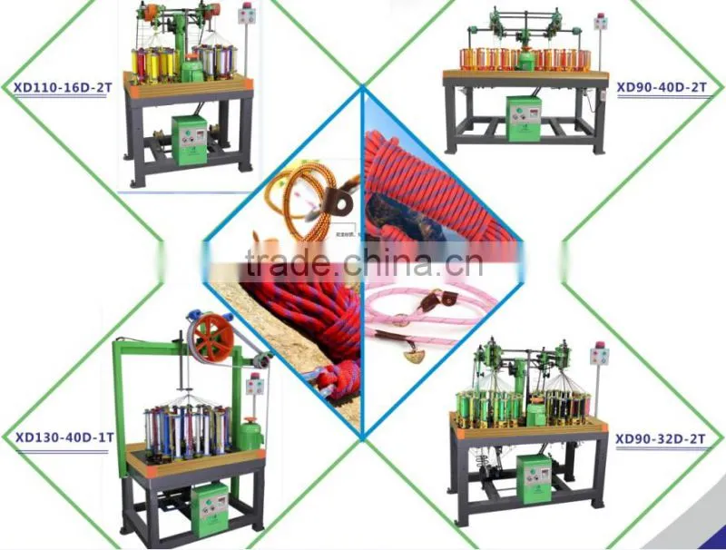 Xiangdao 16 Spindle Automatic Cotton Round Rope Braiding Machine For Sale
