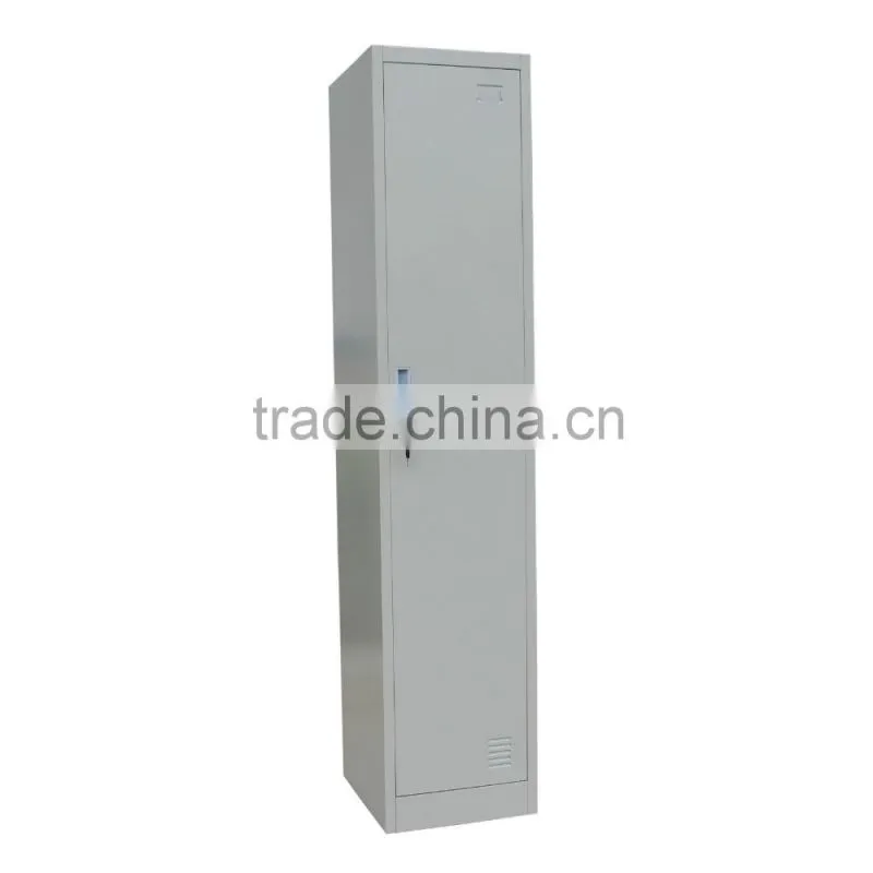 Industrial Single Door Steel Clothes Cabinet/Metal Locker/Steel Wardrobe