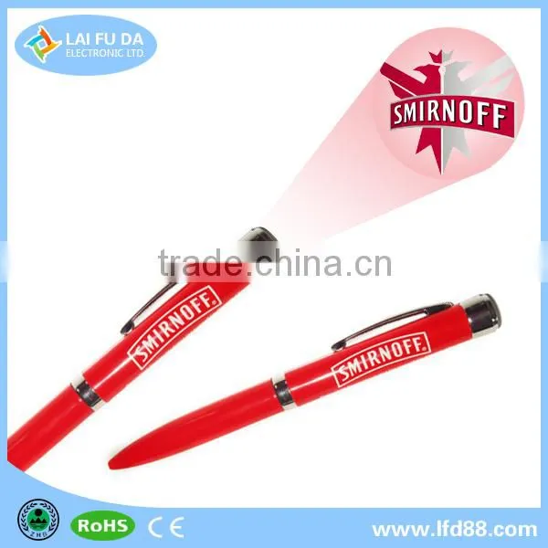 Office Stationery Led Projector Pen With Image Logo,ABS +aluminum Material led projector penLed Projector pen for gift,