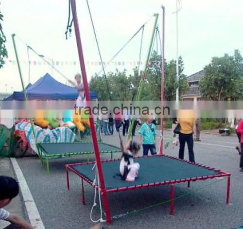 small amusement equipment bungee jumping kids trampoline