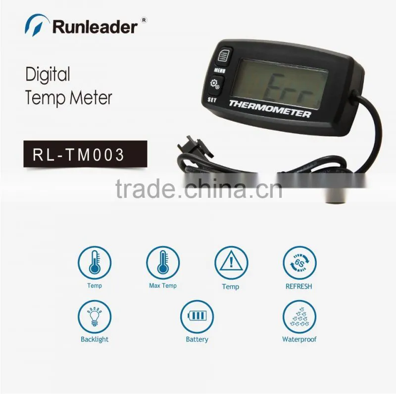 Runleader RL-TM003 TEMP METER thermometer temperature meter for motorcycle snowmobile concrete mixer truck drilling machine