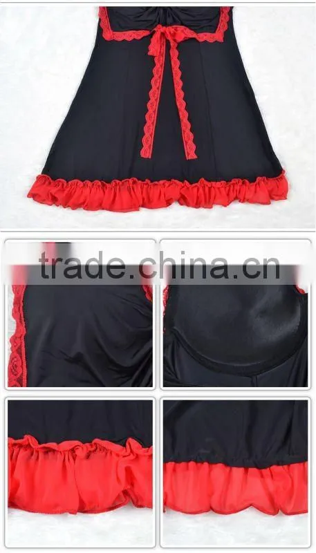 Latest sexy hot high quality big bow shape design lingerie 5098