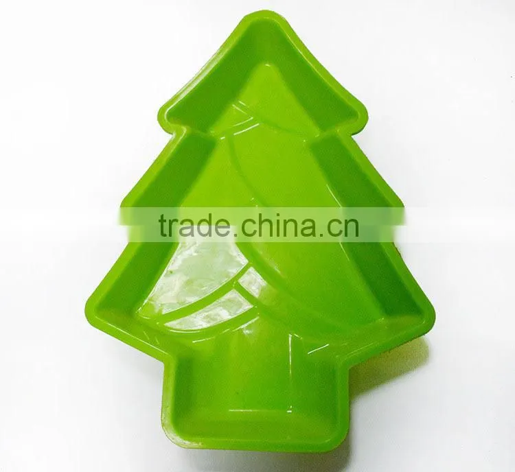 China Supplier hot sale Food Grade christmas tree shaped silicone baking cake moulds