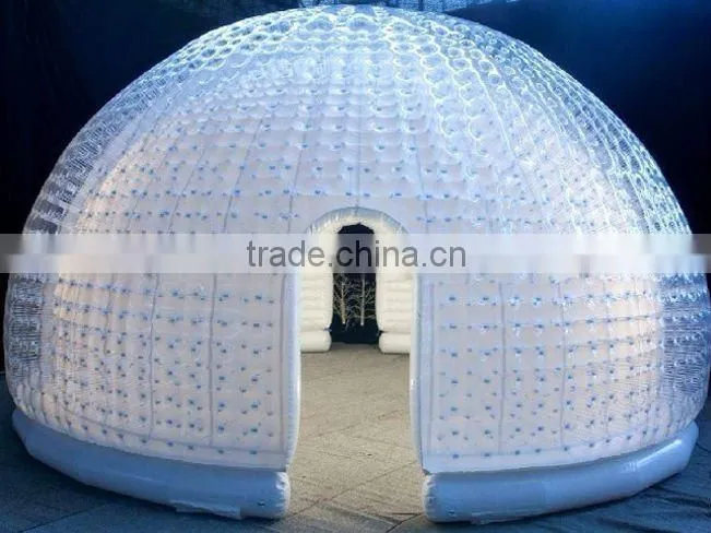 cheap air sealed camping inflatable clear tent/ inflatable bubble camping tent