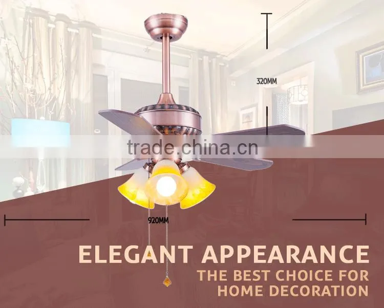 Three Speed AC 36 Inch Ceiling Fan with Lamp