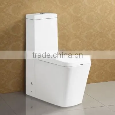 Floor Standing One Piece White Glazed Bathroom Toilet AT628