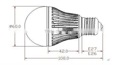 TAIYITO TDX4603 6W Dimmer LED Bulb