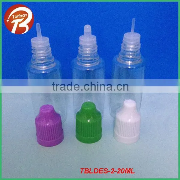 5ml white plastic dropper bottle with child resistant cap&needle long thin tips