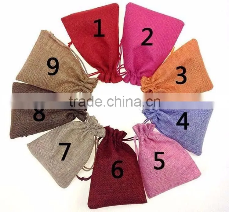 Customized logo printed cheap ECO-original linen fibric shopping bag for promotional bags