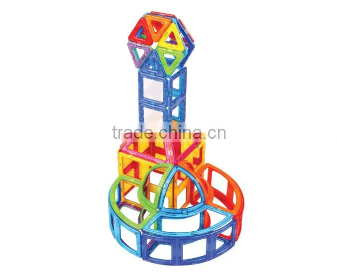 New MagKiss-Magformers Set Magnetic Building Toy Triangules Rainbow Family Fun Game Kids