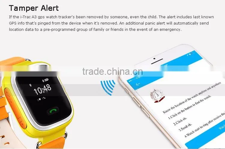 GPS Watch Tracker for Alzheimer Security and Adult Monitoring