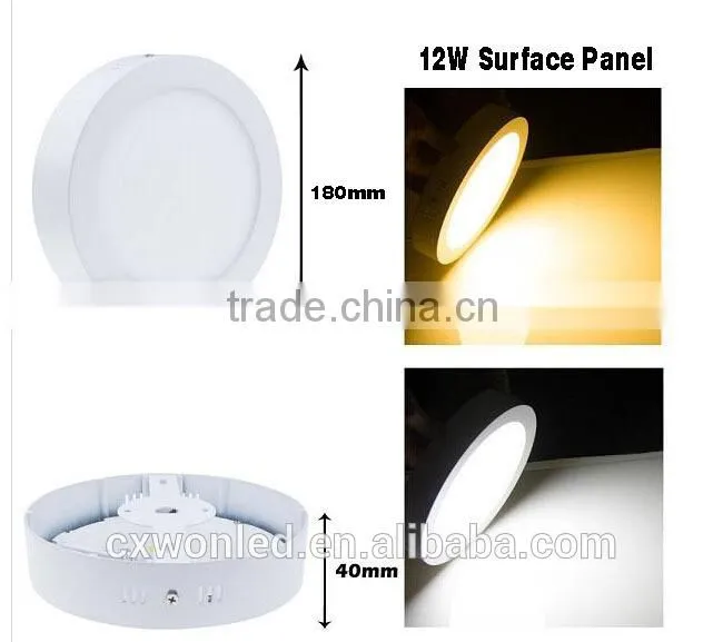 85-265V surface mounted 9w panel LED ceiling light with CE and ROHS