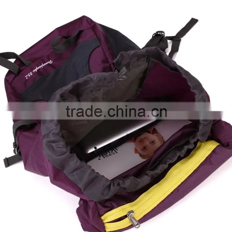 Factory custom foldable drawstring travelling backpack
