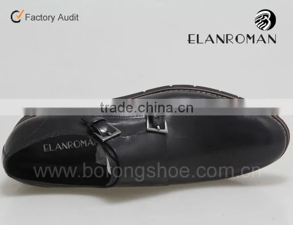 New arrive double monk strap leather male formal shoes
