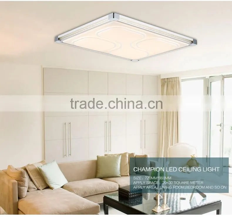 Square aluminum led ceiling light 48W