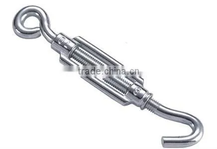 Professional Manufacturer Rigging Hardware Stainless Steel 304 M5 European Style Wire Rope Turnbuckle Din1480