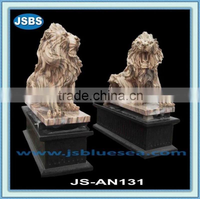 hand carved natural stone decorative animal statues