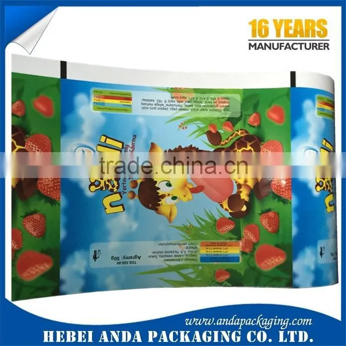 Printed Aluminum Foil Laminated Roll Film/Popsicle Plastic Packaging Film/Ice Lolly Plastic Packaging Film