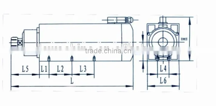 3.5kw air cooling spindle motor for metal cut router cnc spindle motor