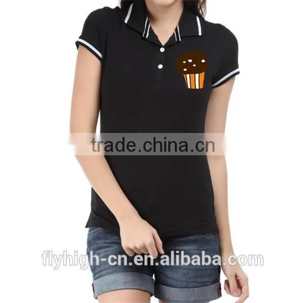 ladies polo shirt with callar, casual wear